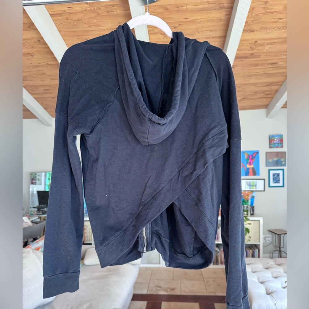 Splendid Charcoal Hoodie Sweatshirt - Picture 2 of 3